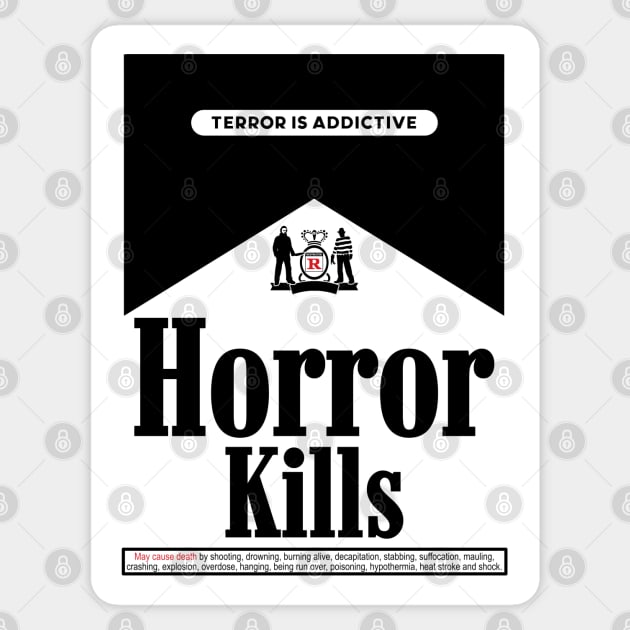 HORROR KILLS Sticker by darklordpug